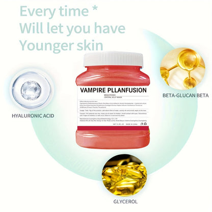 Lactic Acid Jelly Peel-Off Face Mask 12.3 fl oz - Vampire Plasma Exfoliating Mask for Bath Time, Home Spa and Personal Care