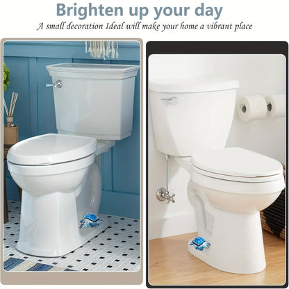 Decorative Toilet Bolt Covers Sea Turtle – 2pcs Cute Coastal Bathroom Decor Toilet Bolt Caps, Easy Install Fun Bathroom Accessories