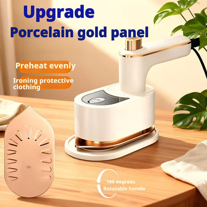 Mini Portable Folding Travel Iron, Compact Handheld Steam Iron for Travel, Dorm, Apartment & Home Office