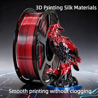 Dual Color PLA Filament 1.75mm 250g Vacuum Packed – Neatly Wound High Precision ±0.02mm Smooth Printing Two-Tone Gradient 3D Printer