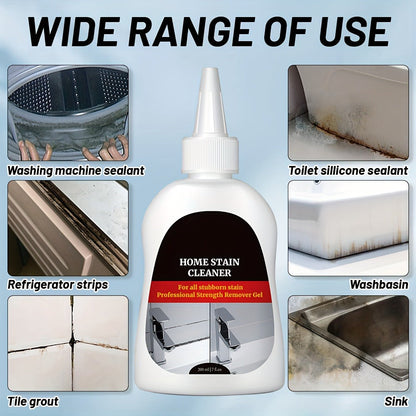 Black Stain Cleaner Gel 7 fl oz (200ml), Cleaning Gel for Washing Machine, Refrigerator, Grout, Sink
