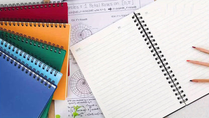Spiral Notebooks 6 Pack Hardcover A5 Lined Journal College Ruled 480 Sheets 960 Pages No for Entryways, Bedrooms and Living Spaces