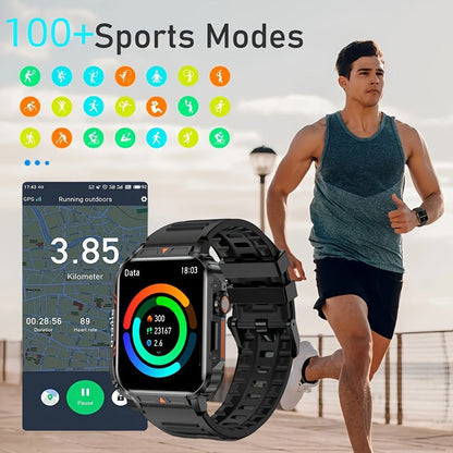 Smartwatch for Men with Bluetooth Calling SENBONO BT8959T5, 1.95" Large Display, 100+ Sport Modes, 340mAh Rechargeable Battery, Multiple