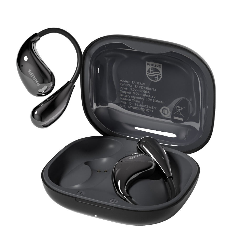 Wireless Earbuds Philips TAT2769 Bluetooth 5.4 Earhooks with Call Noise Reduction Mic in Three Colors
