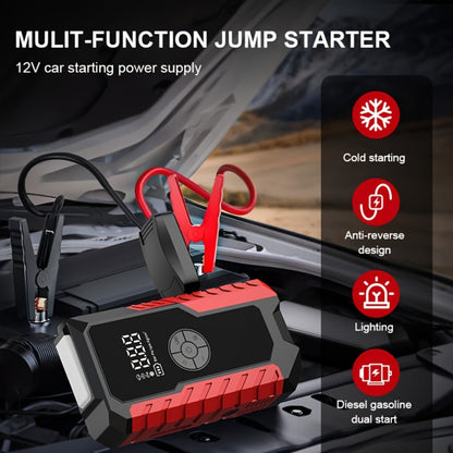 Car Jump Starter 10000A with 150PSI Tire Inflator – 7-in-1 Emergency Battery Booster Pack, 5000A Peak, 10000mAh Power Bank, LED Light