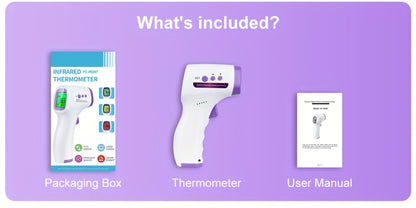 Non-Contact Forehead Thermometer Digital Infrared, 1-Second Instant Reading, Fever Alarm, 3-in-1 Forehead & Object Mode