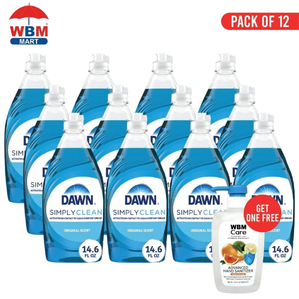 Dawn Ultra Dish Soap Liquid Dishwashing Detergent 14.6oz, Original Scent, Concentrated Grease-Cutting Formula