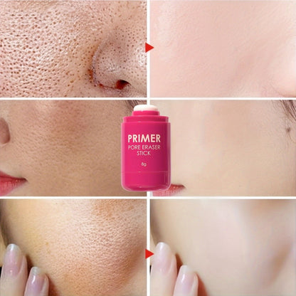 Pore Minimizer Face Primer Stick 2pcs Oil Control Matte Finish Makeup Base, for Makeup, Travel and Everyday Vanity Use