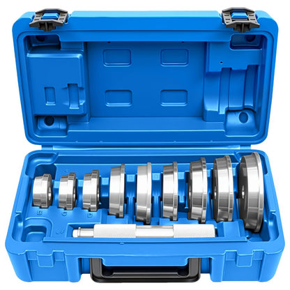 Bearing Press Kit 10-Piece – Bearing Race & Seal Bushing Driver Installation Set with 9 Double-Sided Adapters for Automotive Bearing