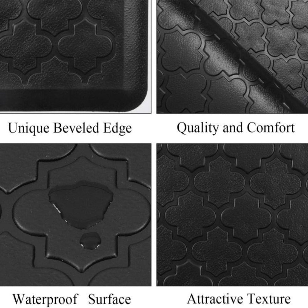 Kitchen Mat, Cushioned Single Standing Mat in Four Colors and 17.3x28, 17.3x48 or 20x60-Inch Sizes