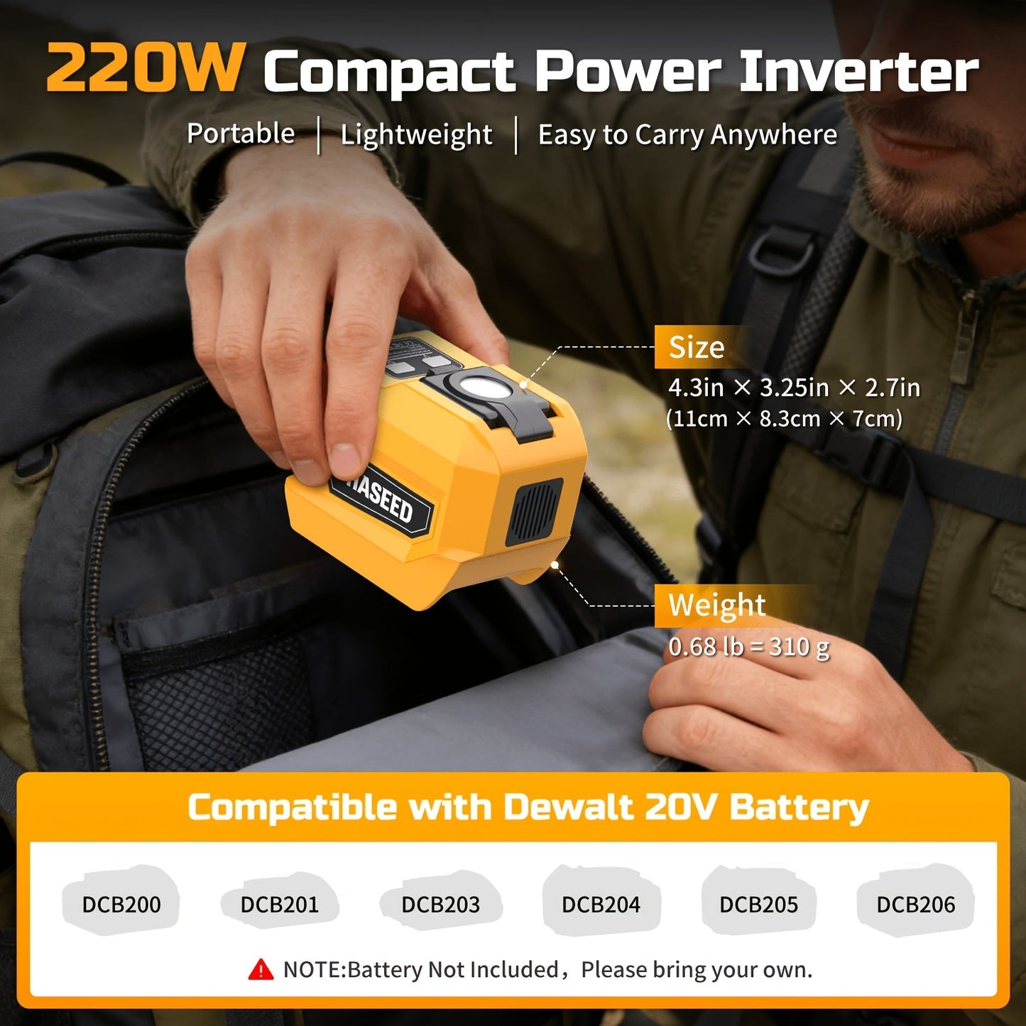 Power Inverter for an Everyday Personal Care Routine, with the Listed Configuration, for Everyday Use and Organized Storage