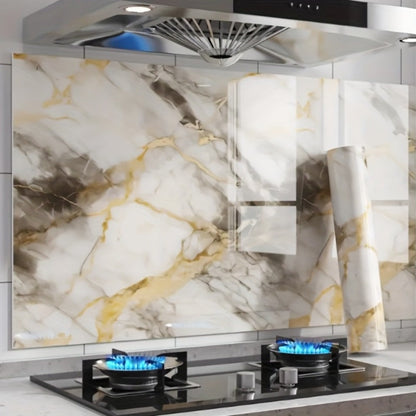 3D Marble Peel and Stick Wall Tile Stickers Self Adhesive Removable Wallpaper Roll for Kitchen Backsplash Bathroom Living Room Bedroom Wall