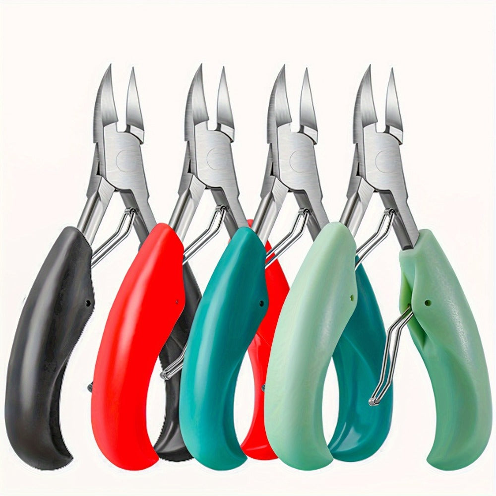 Toenail Clippers for Thick Nails & Ingrown Toenails 3 Pack Sharp Curved Blade Surgical Steel – Double Spring Ergonomic Podiatrist Nail