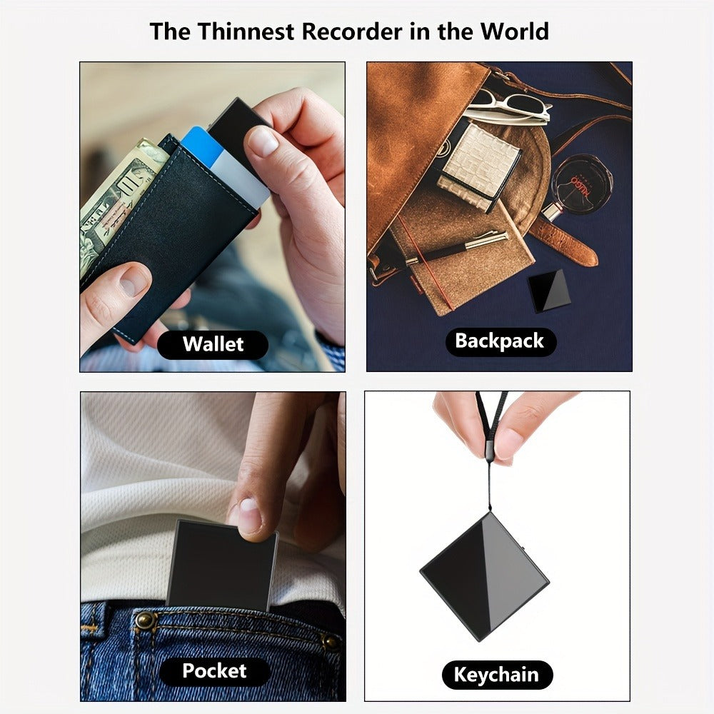 Voice Activated Recorder with AI Noise Reduction, 3072Kbps HD Audio Quality, 64GB Storage Up to 4000 Hours
