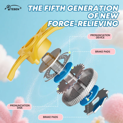Baitcasting Reel with DC & Magnetic Brake System – 7.2:1 Gear Ratio, 5+1 Metal Bearings, Drag Alarm, Left/Right Hand