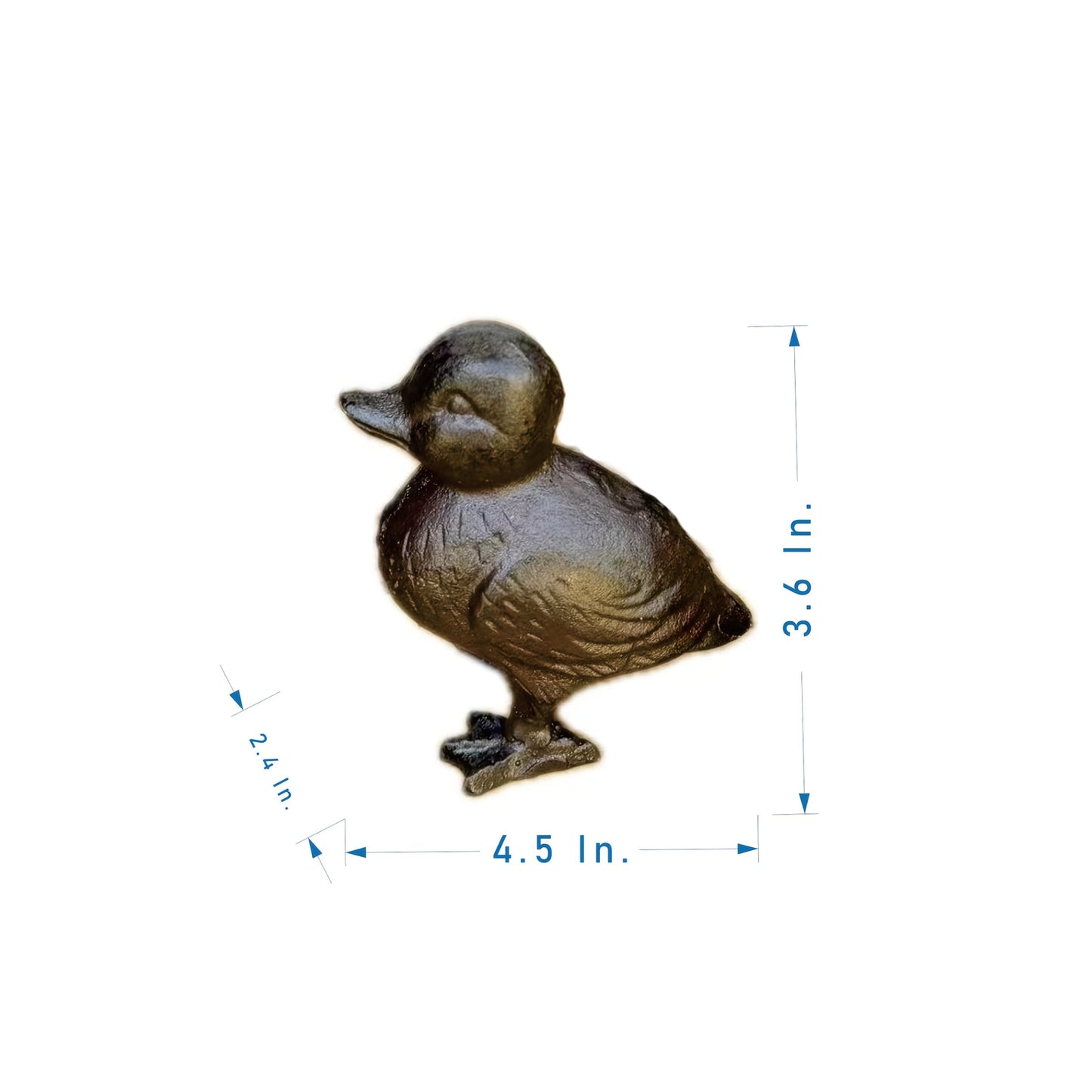 Garden Duck Statue Cast Iron Outdoor Lawn Ornament Rustic Farmhouse Metal Sculpture Mother Duck Ducklings Yard Decor Multiple Styles