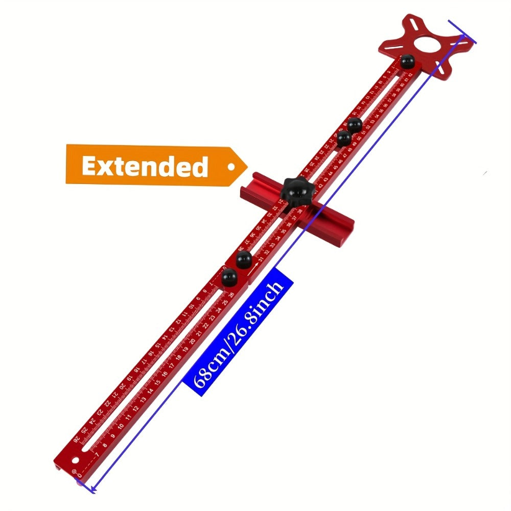 Router Circle Cutting Jig 3-in-1 Woodworking Milling Fixture Precision Circular Cut Guide with Adjustable Groove Bracket for Accurate