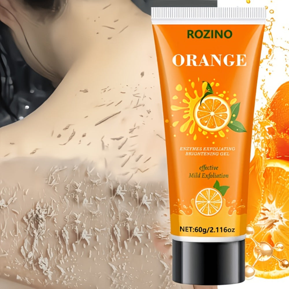 Orange Enzyme Cleansing Gel 60g Aloe Vera Hyaluronic Acid Vitamin C Gentle Exfoliating Deep Pore Cleansing Brightening Moisturizing Face