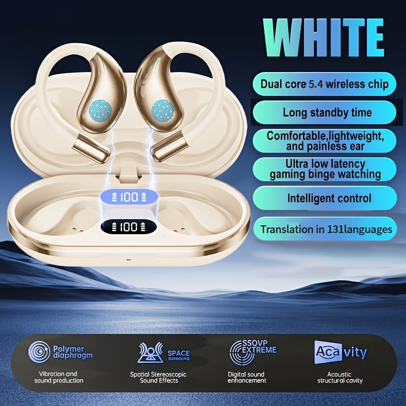 Wireless Earbuds OWS Bluetooth 6.0 Translator with 156 Languages and Three Translation Modes