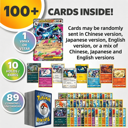 Trading Card Game 100- or 200-Card Character Assortment with Two Quantity Options and Mixed Artwork