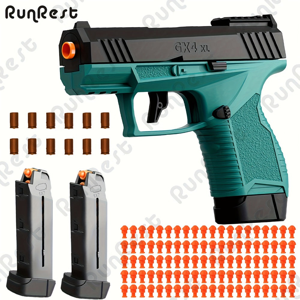 Bullet Toy Gun with Jumping Shell & 2 Magazines with the Listed Color, Size or Set Options for Everyday Use