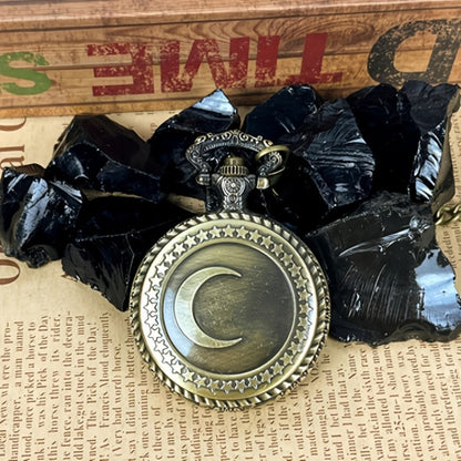 Obsidian Scrying Mirror Natural Healing Crystal Mirror with Bag, Divination, Meditation, Feng Shui & Spiritual Healing Tool