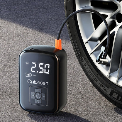 Portable Tire Inflator Air Compressor 150PSI 100W Cordless 4000mAh Digital Display 5 Modes USB-C Fast Charge for Car Motorcycle Bicycle Ball