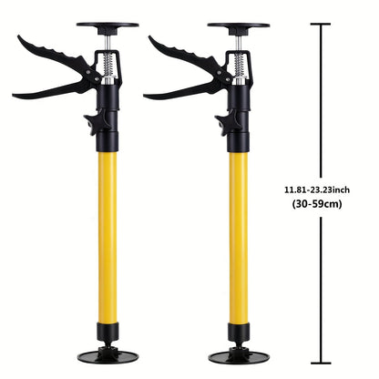 Telescopic Support Rods 2-Pack Third Hand Support System, 11.8-45.3 Inch Adjustable Steel Props, Load