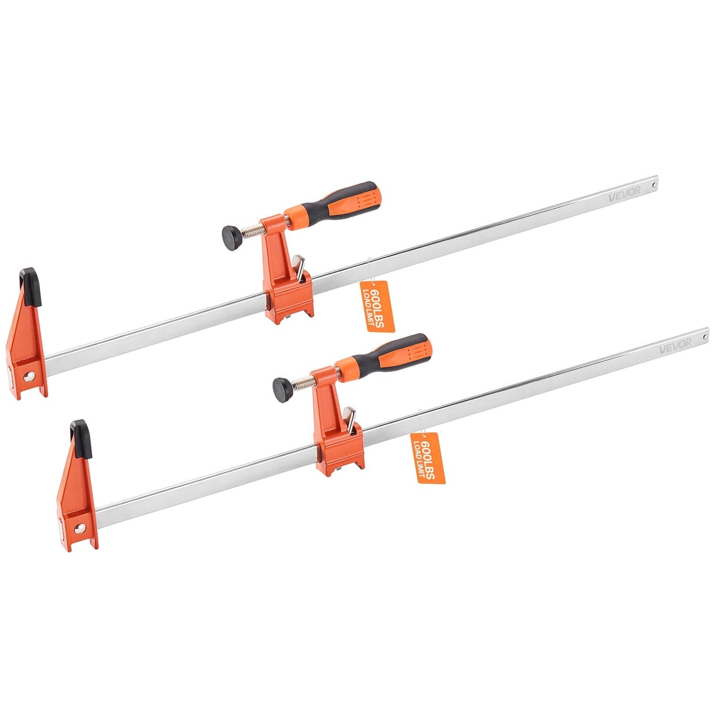 Bar Clamps for Woodworking F Clamp Set, 24" & 36" Cast Iron Jaw, Load, Lockable Slide Bar, 2 or 4-Pack for Furniture Assembly