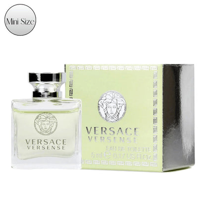 Eau de Toilette Versace Versense for Women 5ml Mini Bottle with Pale Green Fragrance and Box