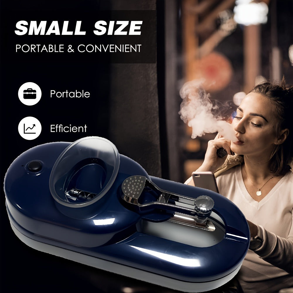 Electric Cigarette Rolling Machine Injector 2-in-1 Grind & Fill - 8mm & 6.5mm Interchangeable Tubes