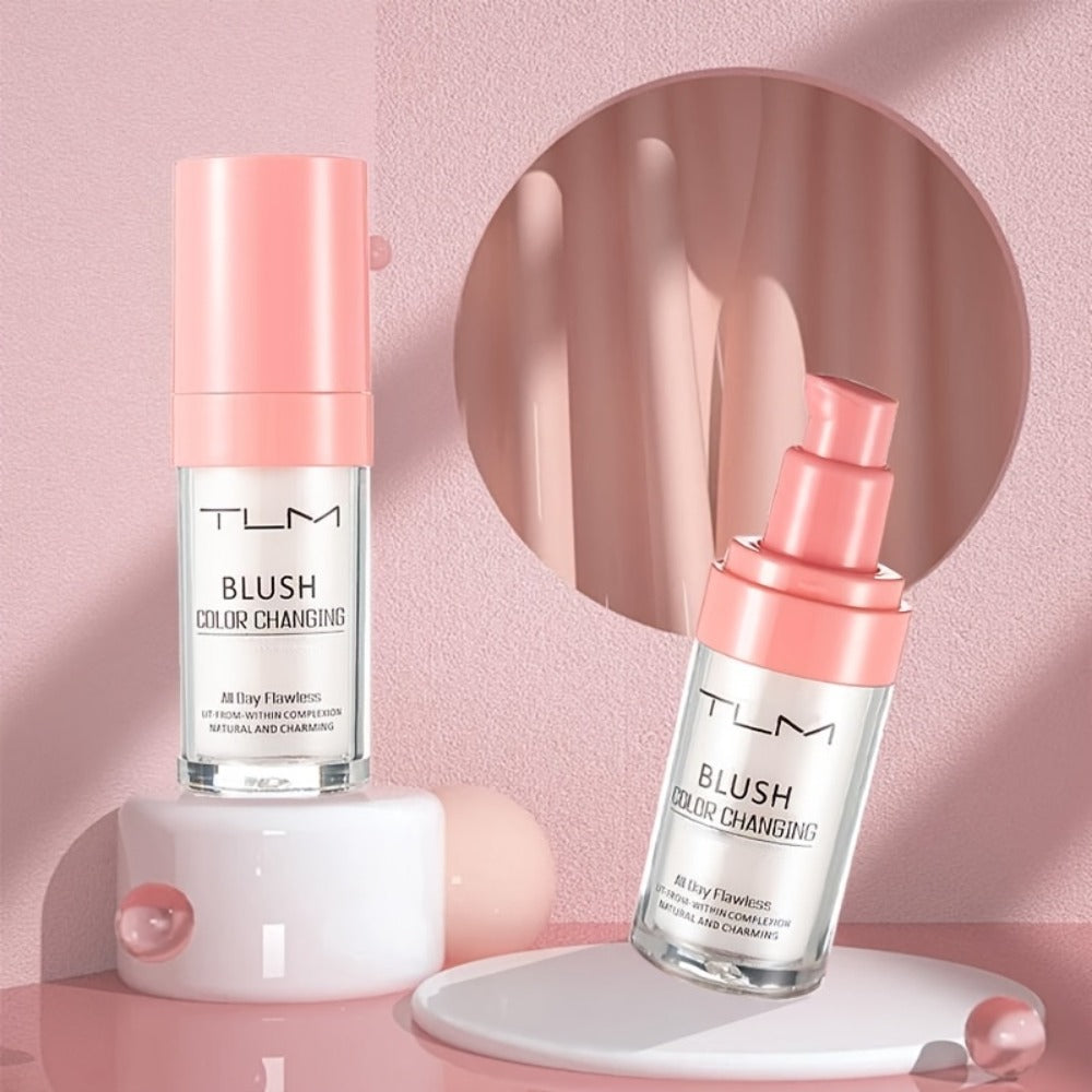 Liquid Foundation and Blush Combo Set for Women – Buildable Coverage Natural Finish Makeup Base, Easy to Apply, Suits All Skin Types