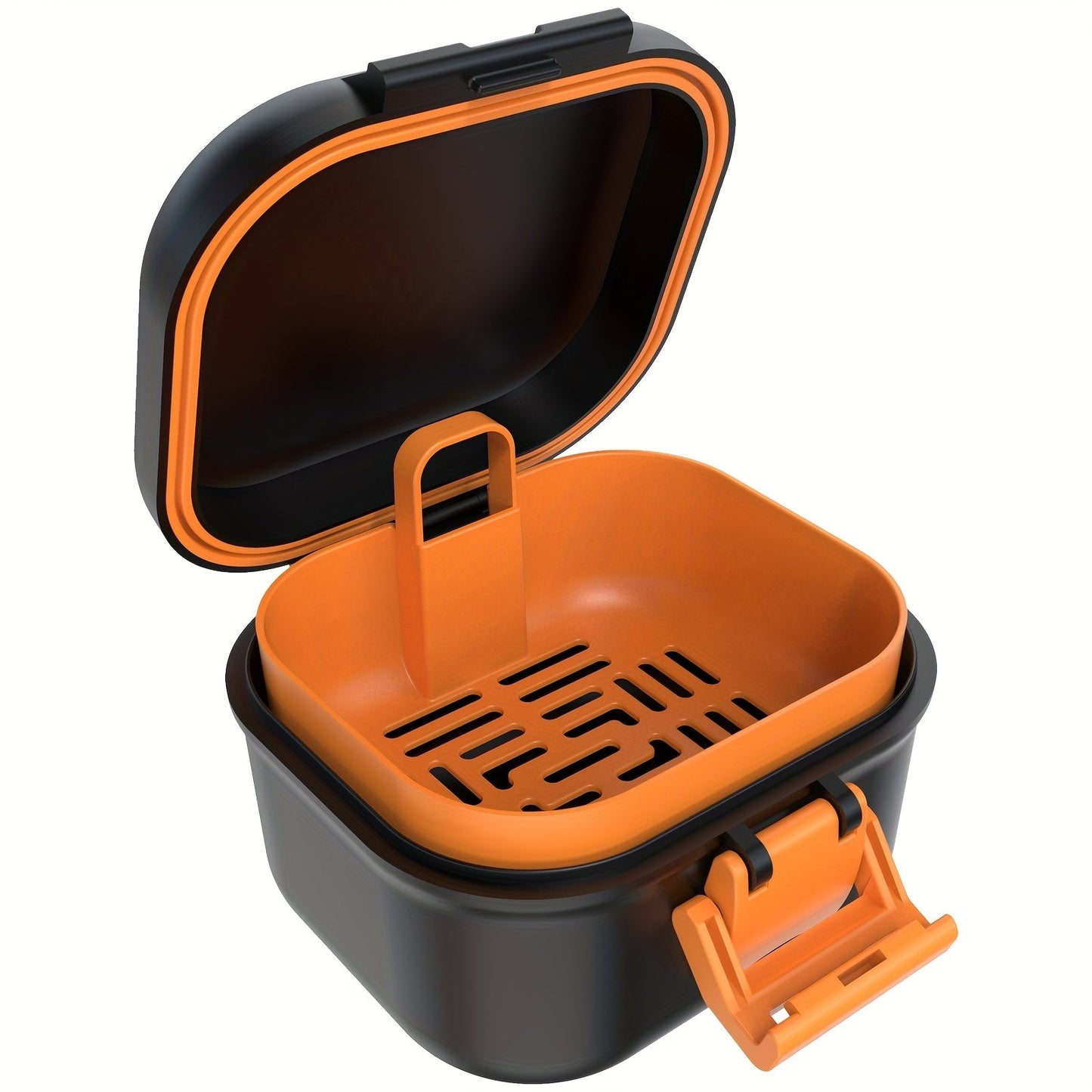 Denture Bath Case Leak-Proof with Drainage Basket Silicone Ring Safety Buckle Portable Travel for an Everyday Personal Care Routine