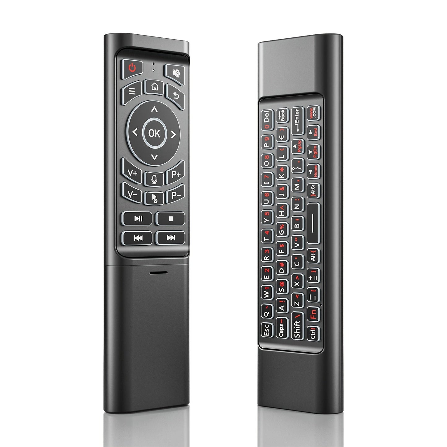 Mini Wireless Keyboard Remote Control Tri-Mode – Bluetooth & 2.4G Dual Channel, 7-Color Backlight