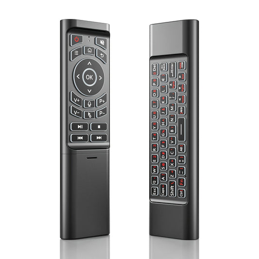 Mini Wireless Keyboard Remote Control Tri-Mode – Bluetooth & 2.4G Dual Channel, 7-Color Backlight