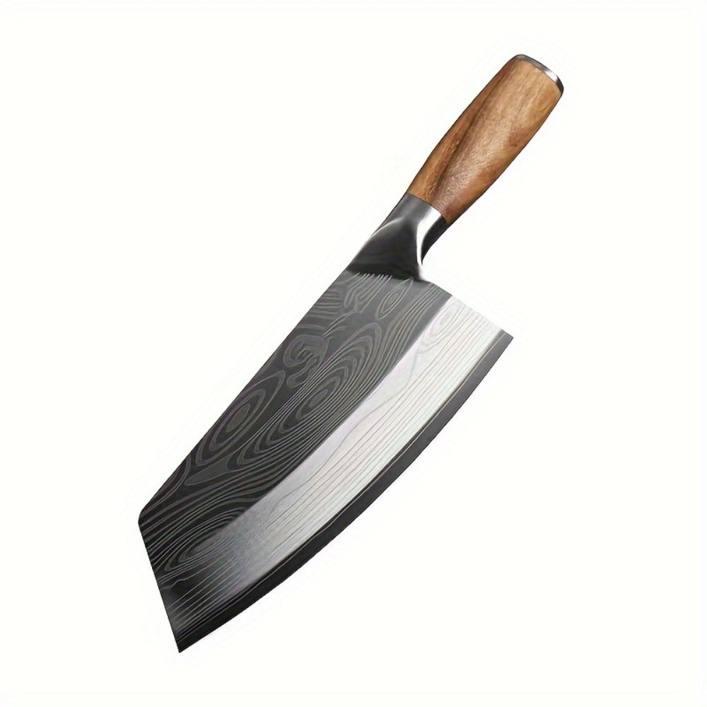 Damascus Chef Knife Set, Sharp Stainless Steel Kitchen Knife with Damascus Pattern Blade for Chopping Vegetables