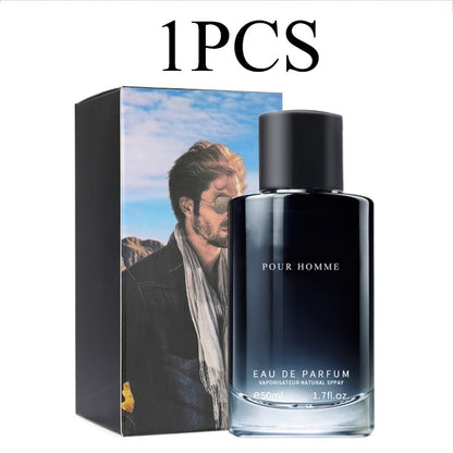 Fougere EDP for Men 2-Piece Set 50ml Pepper Lavender Cedarwood Long Lasting Paraben-Free Aromatic Masculine Eau de Parfum Daily Wear Dating
