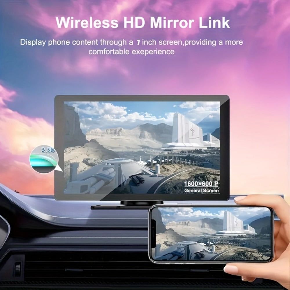 Wireless CarPlay & Android Auto Car Display – 7" & 10.62" HD Touchscreen, GPS Navigation, 1080P Reversing Camera, Dashcam, Mirror Link