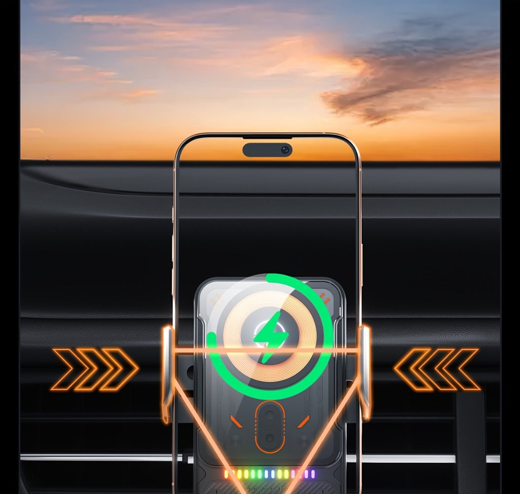 Car Wireless Charger 15W Auto-Align Smart Sensor FOD Detection Auto-Sensing Infrared Clamp 4mm for an Everyday Personal Care Routine