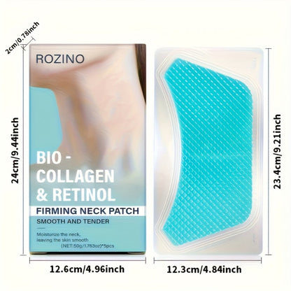 Bio Collagen Neck Lift Mask 5 Pack - & Gel Patches, Anti-Wrinkle, Neck Skincare Treatment for Entryways, Bedrooms and Living Spaces
