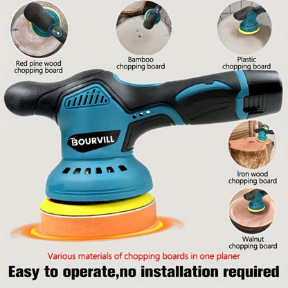 Cordless Car Polisher 5-Inch 8-Speed up to 5000 RPM with Battery for Car Detailing Scratch Removal Paint Correction
