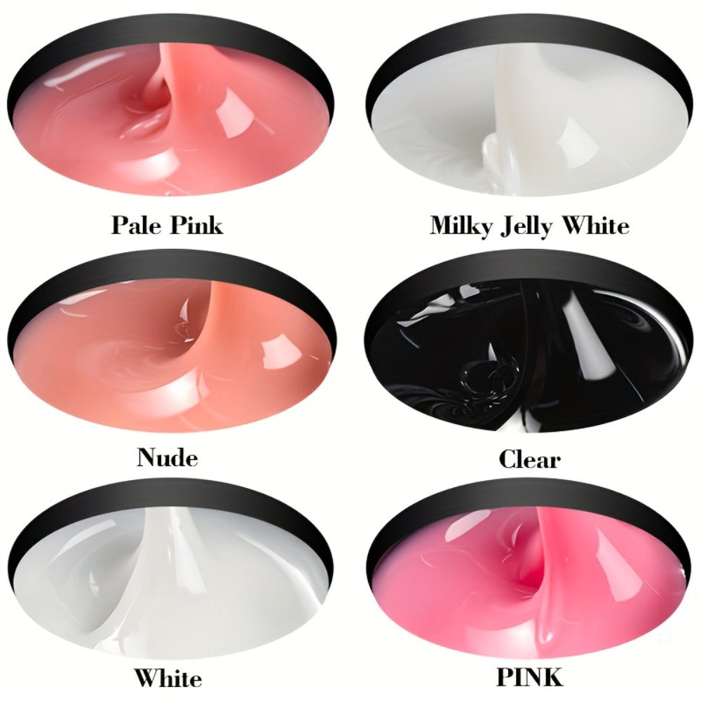 Builder Gel for Nail Extensions 150g Apex Strengthening Kit 13 Shades Clear White Pink Nude Milky Jelly Salmon UV LED Cure Professional
