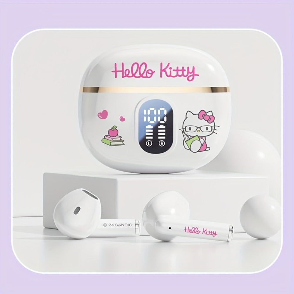 Kuromi Pompompurin Open-Fit Wireless Earbuds 360° Environmental Awareness LED Digital for Bedside Audio, Alarms and Room Entertainment