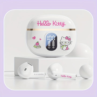 Kuromi Pompompurin Open-Fit Wireless Earbuds 360° Environmental Awareness LED Digital for Bedside Audio, Alarms and Room Entertainment