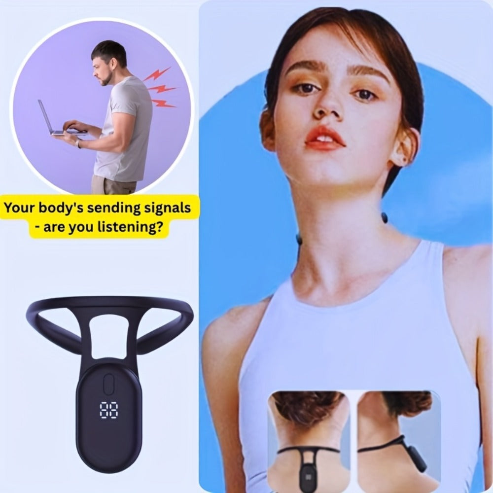 Posture Corrector Smart Vibration Reminder 1pc or 2pcs - Auto-Sensing 25° Slouch Alert for Entryways, Bedrooms and Living Spaces