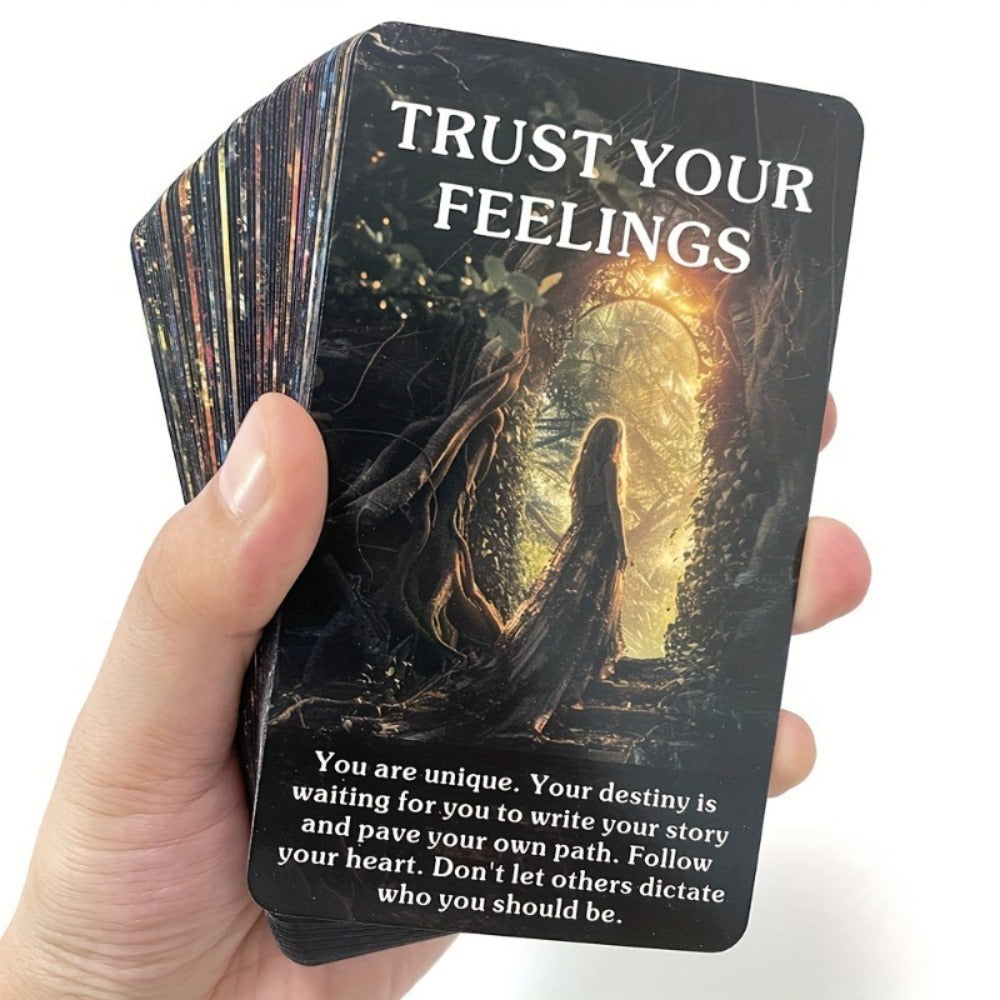 Magic Forest Oracle Cards Deck, Mystical Nature Divination Card Set for Beginners, Intuitive Guidance & Inspiration