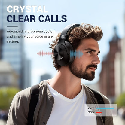 E11A Over-Ear Headphones with Hybrid ANC and ENC Labels, Bluetooth 5.3, 45mm Drivers and Four Colors