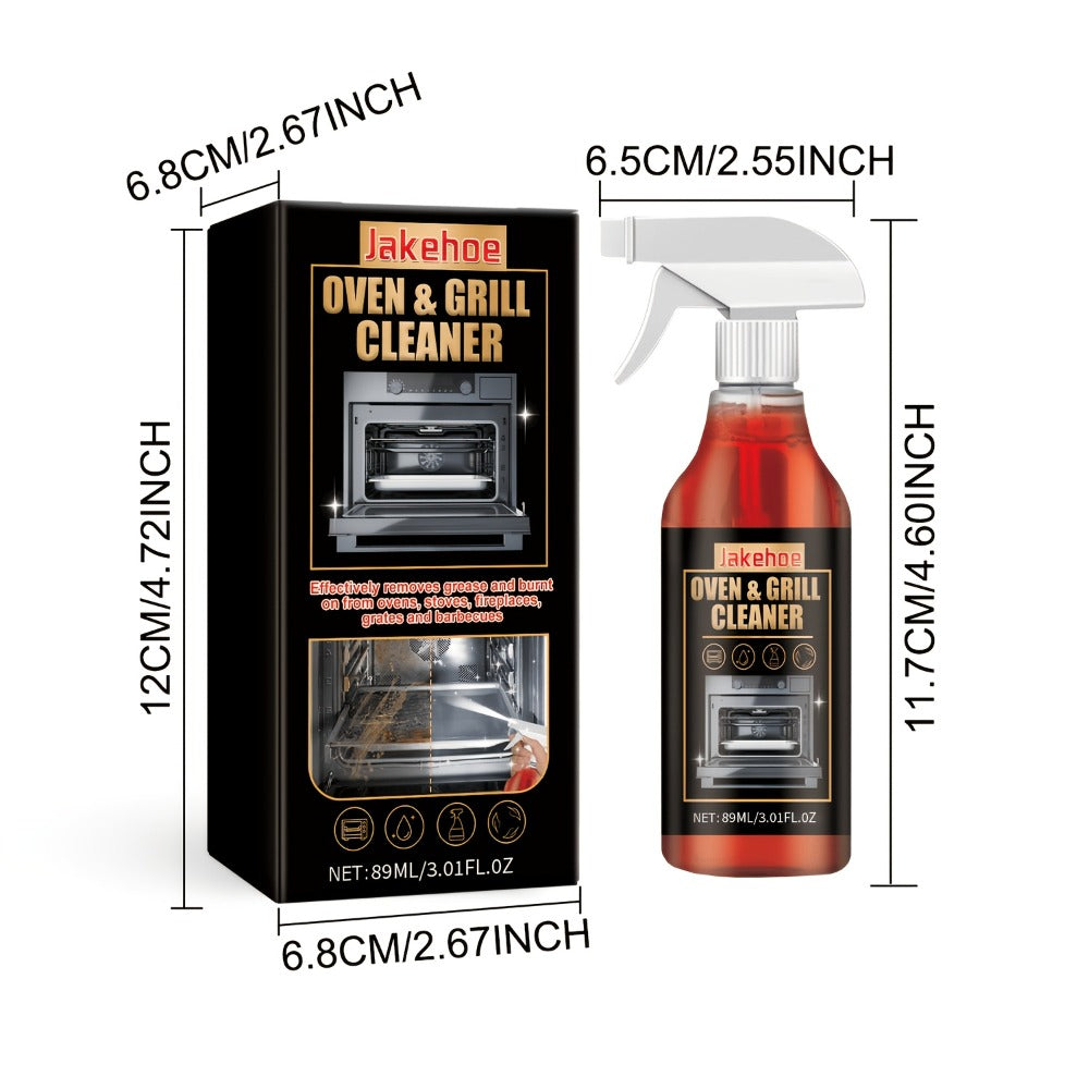 Oven Cleaner Foam Spray 3-Pack Stove & Grill Degreaser Removes Stubborn Baked-On Grease for Home Cooking, Dining and Outdoor Meals