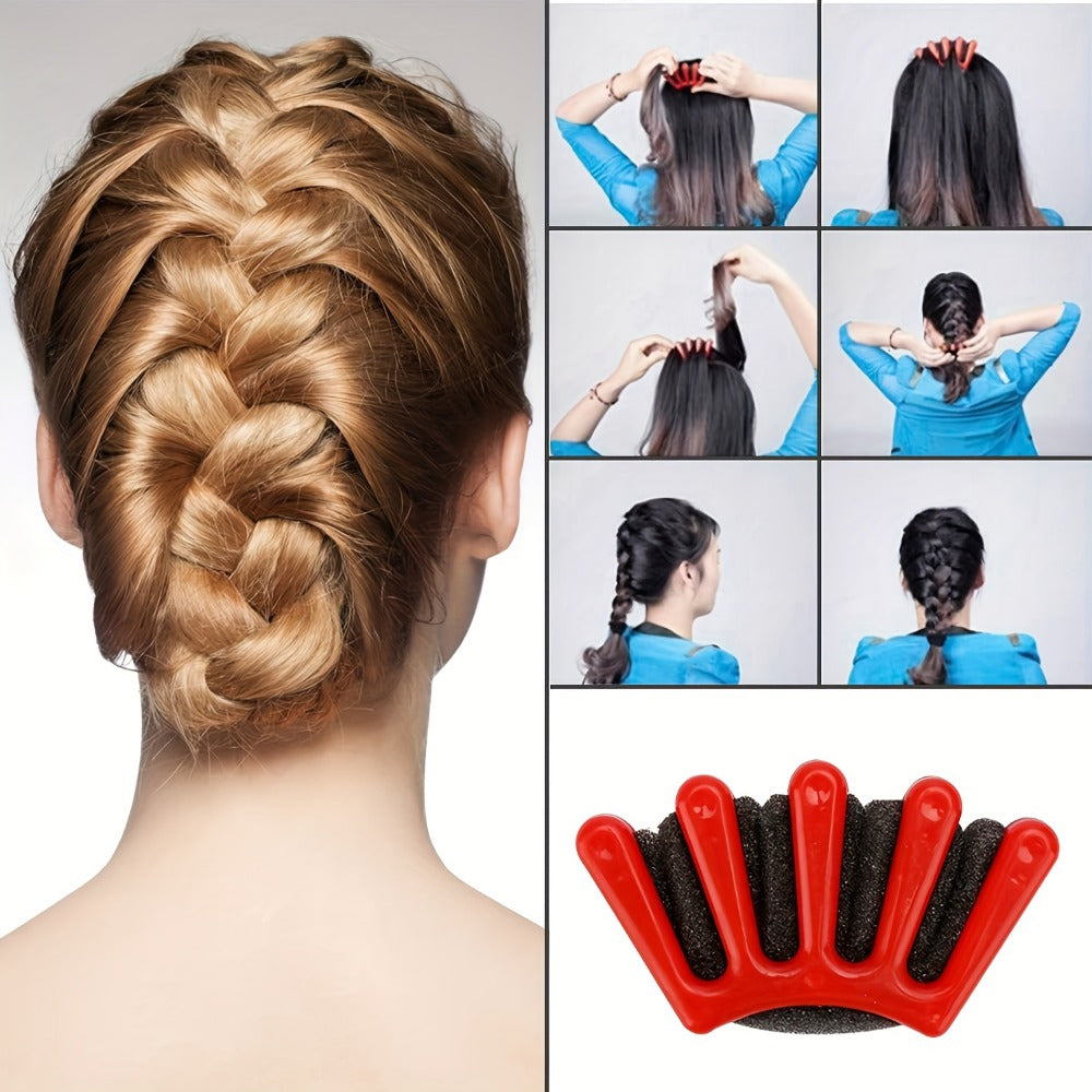 51-Piece Hair Styling Tool Set Braiding Kit with Clips Donut Bun Maker Hair Pins Curlers Braid Accessories for Women Bridal Wedding Updo
