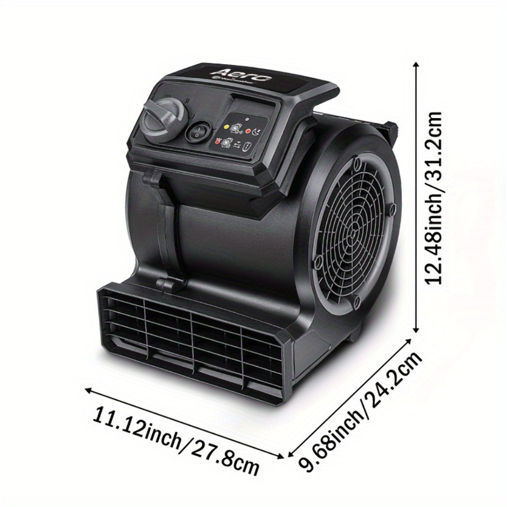 Air Mover Floor Dryer 550 CFM Portable Carpet Blower Fan for Water Damage Restoration Drying for Entryways, Bedrooms and Living Spaces